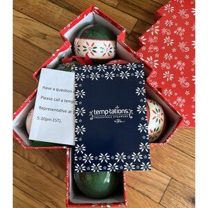2015 Temptations By Tara Christmas 14 Ornaments In Tree Box Beautiful  NOS  HTF